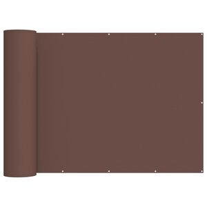 vidaXL Balkong privat skjerm 150 x 800 cm Stoff med PU-belegg Brun