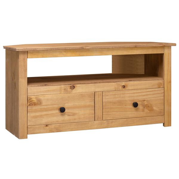 vidaXL TV-hj&oslash;rneskap 93x49x49 cm heltre furu Panama Range