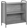 vidaXL Bokskap 80 x 33 x 80 cm Konstruert tre Gr&aring; Sonoma