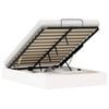 vidaXL Ottoman Seng Ramme med Oppbevaring Hvit 150 x 200 cm