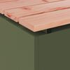 vidaXL Hagebenk Olivengr&oslash;nn 100 x 40 x 43 cm St&aring;l