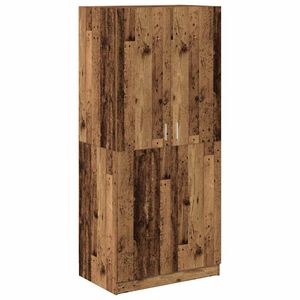 vidaXL Garderobe gammelt tre 90x52x200 cm konstruert tre