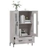 vidaXL Highboard gr&aring; sonoma 69,5x31x115 cm konstruert tre