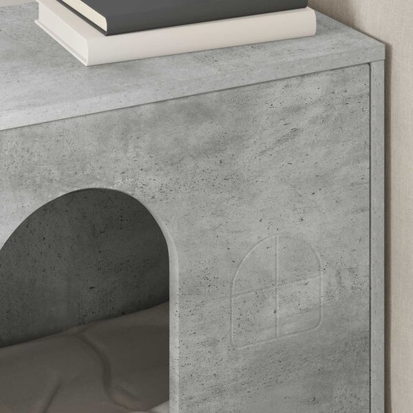 vidaXL Katt Hus Betong 51 x 30 x 52 cm Konstruert tre