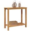 vidaXL Kaffebord med lagring Brun 85 x 35 x 75 cm Heltre teak