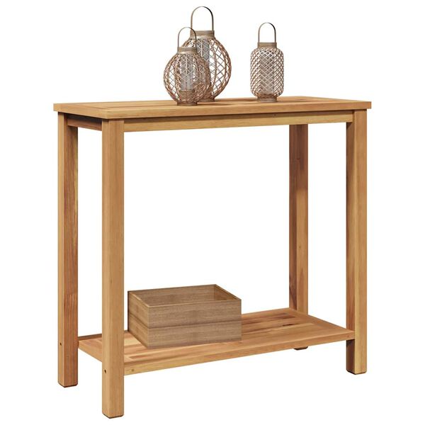 vidaXL Kaffebord med lagring Brun 85 x 35 x 75 cm Heltre teak