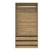 vidaXL Garderobe artisan eik 100x50x200 cm konstruert tre