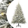 vidaXL Kunstig Forh&aring;ndsbelyst Juletre med Ballettsett Gr&oslash;nn 210 cm