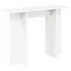 vidaXL Konsollbord Hvit 100 x 30 x 75 cm Konstruert tre