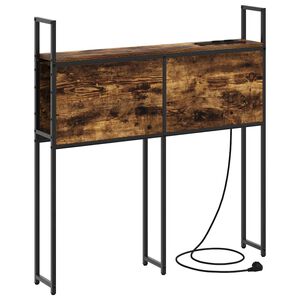 vidaXL Oppbevaringshodegjerde med Ladeplass R&oslash;kt eik 78 x 15 x 98 cm