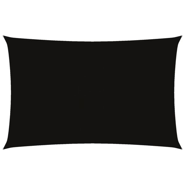 vidaXL Solseil oxfordstoff rektangul&aelig;r 5x8 m svart