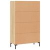 vidaXL Highboard sonoma eik 69,5x31x115 cm konstruert tre