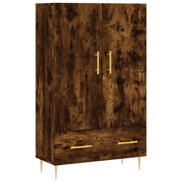 vidaXL Highboard r&oslash;kt eik 69,5x31x115 cm konstruert tre