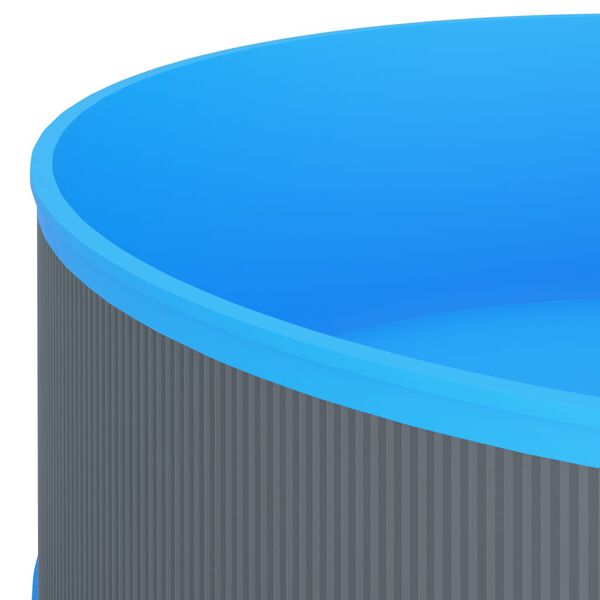 vidaXL Plaskebasseng 350x90 cm grå