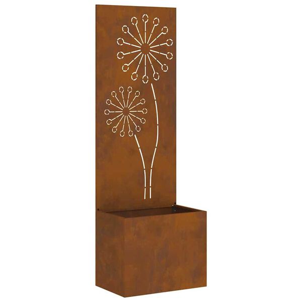 vidaXL Hageprivat skjerm Fretwork Rusten 50 x 140 cm Cortenst&aring;l