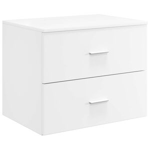 vidaXL Vegghengt baderomsskap Hvit 62,5 x 44,5 x 50 cm Konstruert tre
