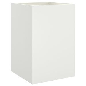 vidaXL Plantekasse hvit 52x48x75 cm st&aring;l