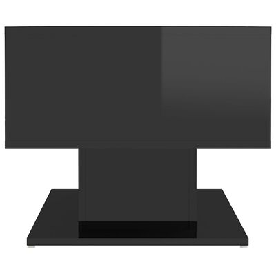 vidaXL Salongbord høyglans svart 103,5x50x44,5 cm sponplate