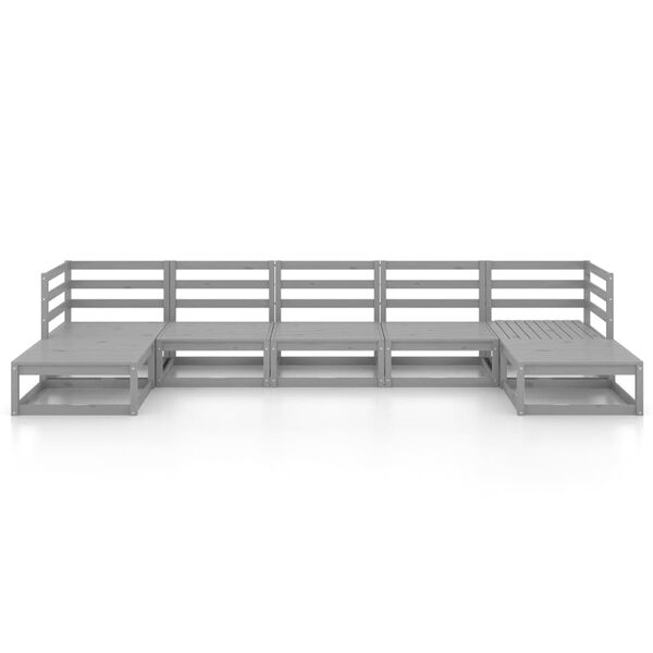 vidaXL Hagesofagruppe 7 deler heltre furu