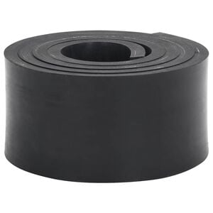 vidaXL Gummikant for sn&oslash;plog svart 150x8x1 cm