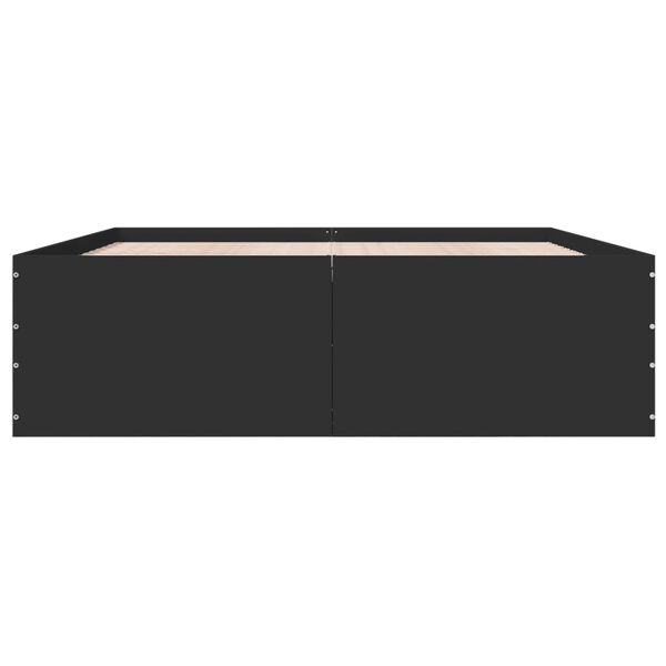 vidaXL Sengeramme svart 150x200 cm konstruert tre