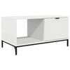 vidaXL Kaffebord Hvit 90 x 49 x 46 cm Konstruert tre