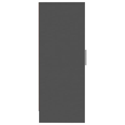 vidaXL Skoskap grå 32x35x92 cm sponplate