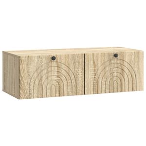 vidaXL Vegghengt TV skap Sonoma eik 98 x 41 x 30 cm Konstruert tre