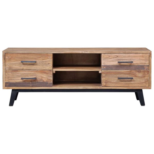 vidaXL TV-benk 120x30x45 cm heltre teak