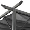 vidaXL Pergola med uttrekkbart tak antrasitt 3x3 m st&aring;l 180 g/m&sup2;
