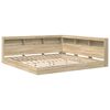 vidaXL Bokhylle Seng Sonoma eik 180 x 200 cm Konstruert tre
