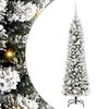 vidaXL Kunstig juletre Hvit 120 cm PVC og Metall og Plast