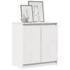 vidaXL Sideskap hvit 60x36x65 cm heltre furu