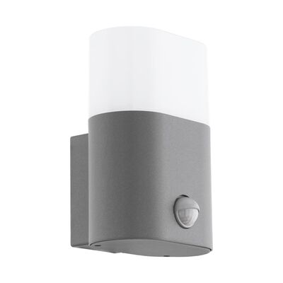 EGLO Utendørs LED-vegglampe med sensor Favria 1x11W aluminium sølv