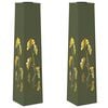 vidaXL Solenergi LED stibelys 2 stk. Varmhvit 18 x 18 x 80 cm
