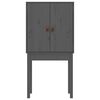vidaXL Highboard grå 60x40x120 cm heltre furu