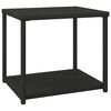 vidaXL Sidebord svart 55x45x49 cm polyrotting