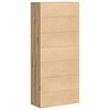 vidaXL Highboard artisan eik 80 x 35 x 180 cm Konstruert tre