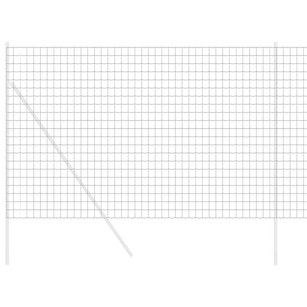 vidaXL Euro gjerde Svart 1.6 x 10 m PVC-belagt jern