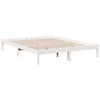 vidaXL Ekstra lang sengeramme uten madrass hvit 140x210 cm heltre furu