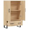 vidaXL Highboard sonoma eik 69,5x31x115 cm konstruert tre