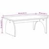 vidaXL Kaffebord Hvit 80 x 50 x 31 cm Heltre furu