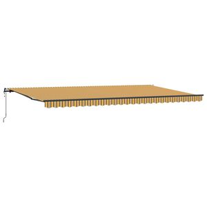 vidaXL Uttrekkbar markise Flerfarget 600 &times; 300 cm Stoff og Aluminium