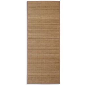 Teppe naturlig bambus rektangul&aelig;rt 80 x 200 cm