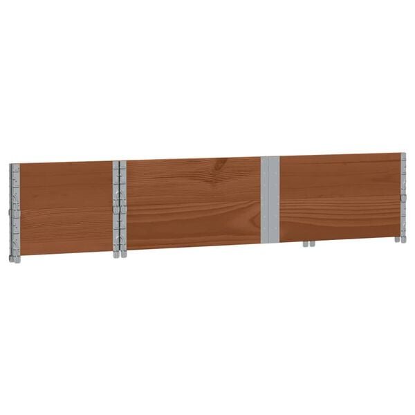 vidaXL Plantekasse brun 150x50 cm heltre furu
