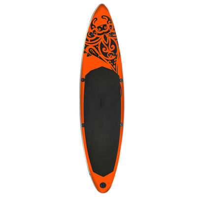 vidaXL Oppblåsbart padlebrettsett 305x76x15 cm oransje