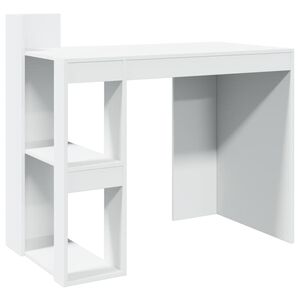 vidaXL Skrivebord hvit 103,5x56,5x94 cm konstruert tre