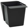 vidaXL Blomsterkasser for Euro-paller 12 pcs Svart 14 x 9 x 9,5 cm