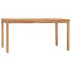vidaXL 7-delers hagespisesett 160x80 cm heltre teak