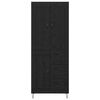 vidaXL H&oslash;yskap med skuff Svart Eik 69,5 x 34 x 180 cm Konstruert tre